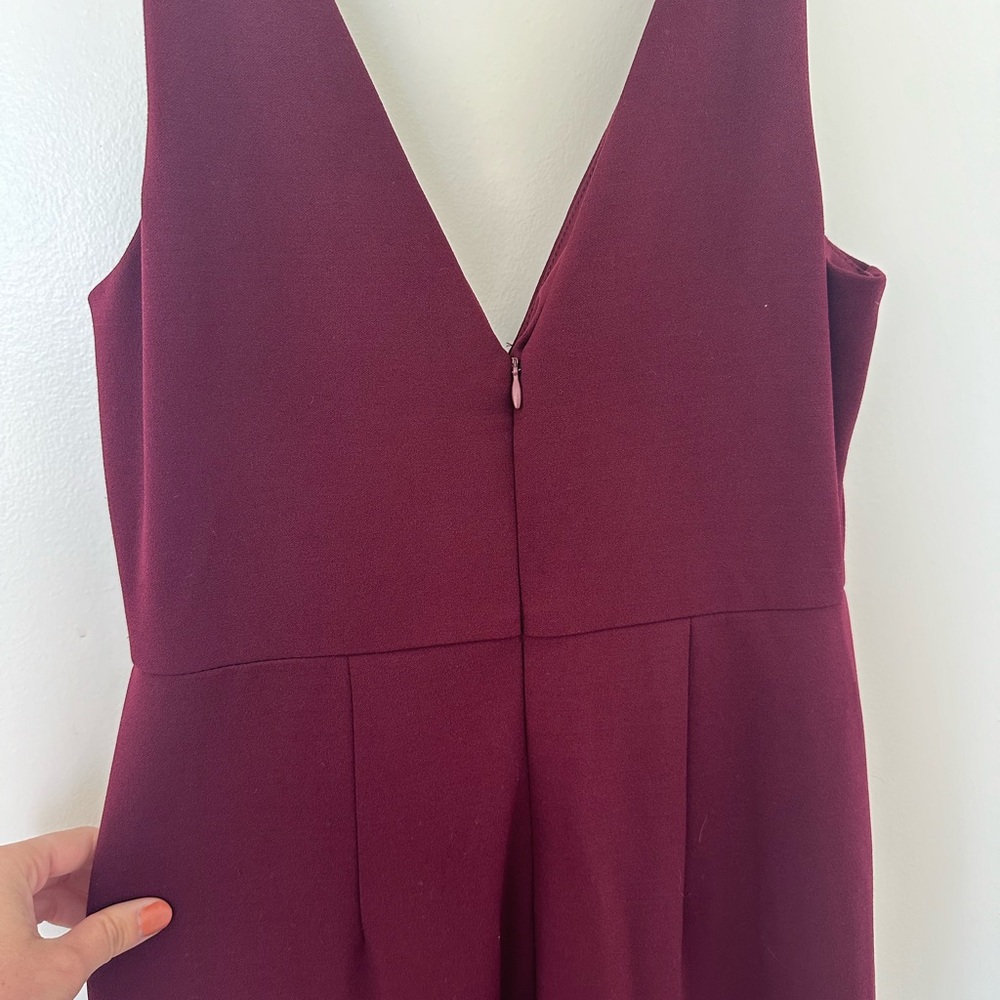 Lulus burgundy mermaid cut gown - Picture 2 of 8